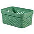 Curver Infinity Recycled Plastic 4.5L Storage Basket Green