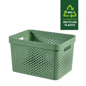 Curver Infinity Recycled Plastic 17L Storage Basket