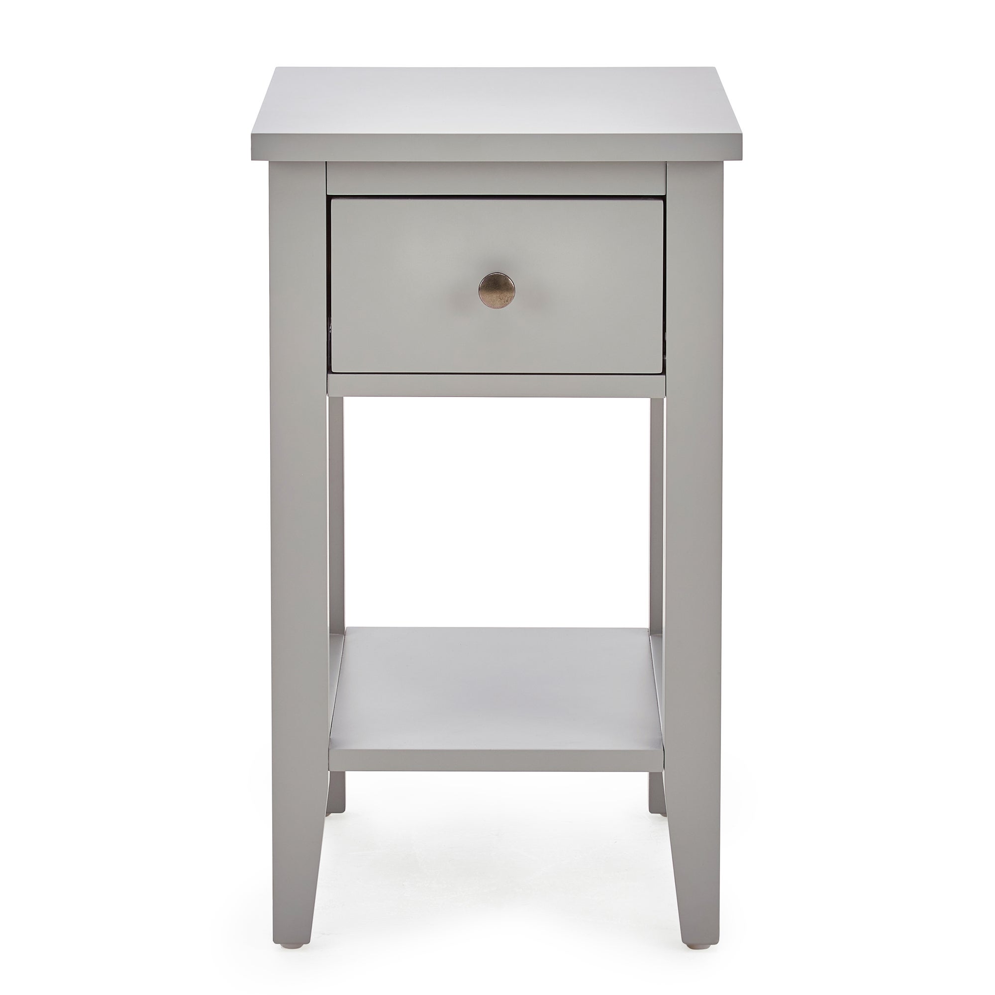 Lynton 1 Drawer Small Bedside Table Grey