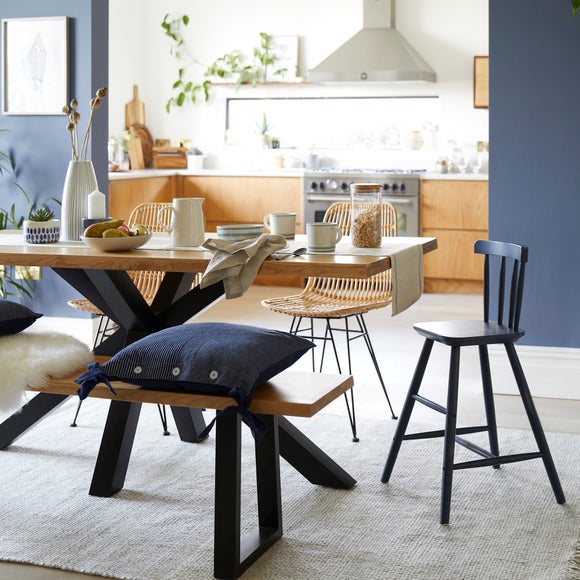 Mid century modern dining shop bench