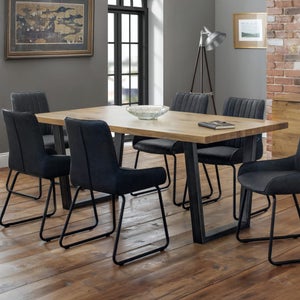 Brooklyn 6 Seater Rectangular Dining Table- Oak