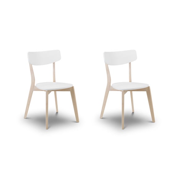 dunelm white dining chairs