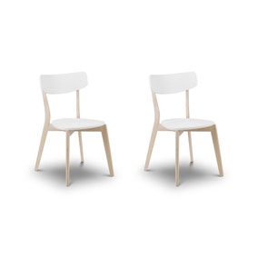 Casa Set of 2 Dining Chairs White