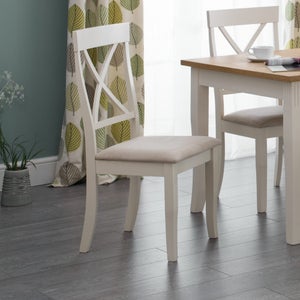 Davenport Set Of 2 Dining Chairs- Faux Suede