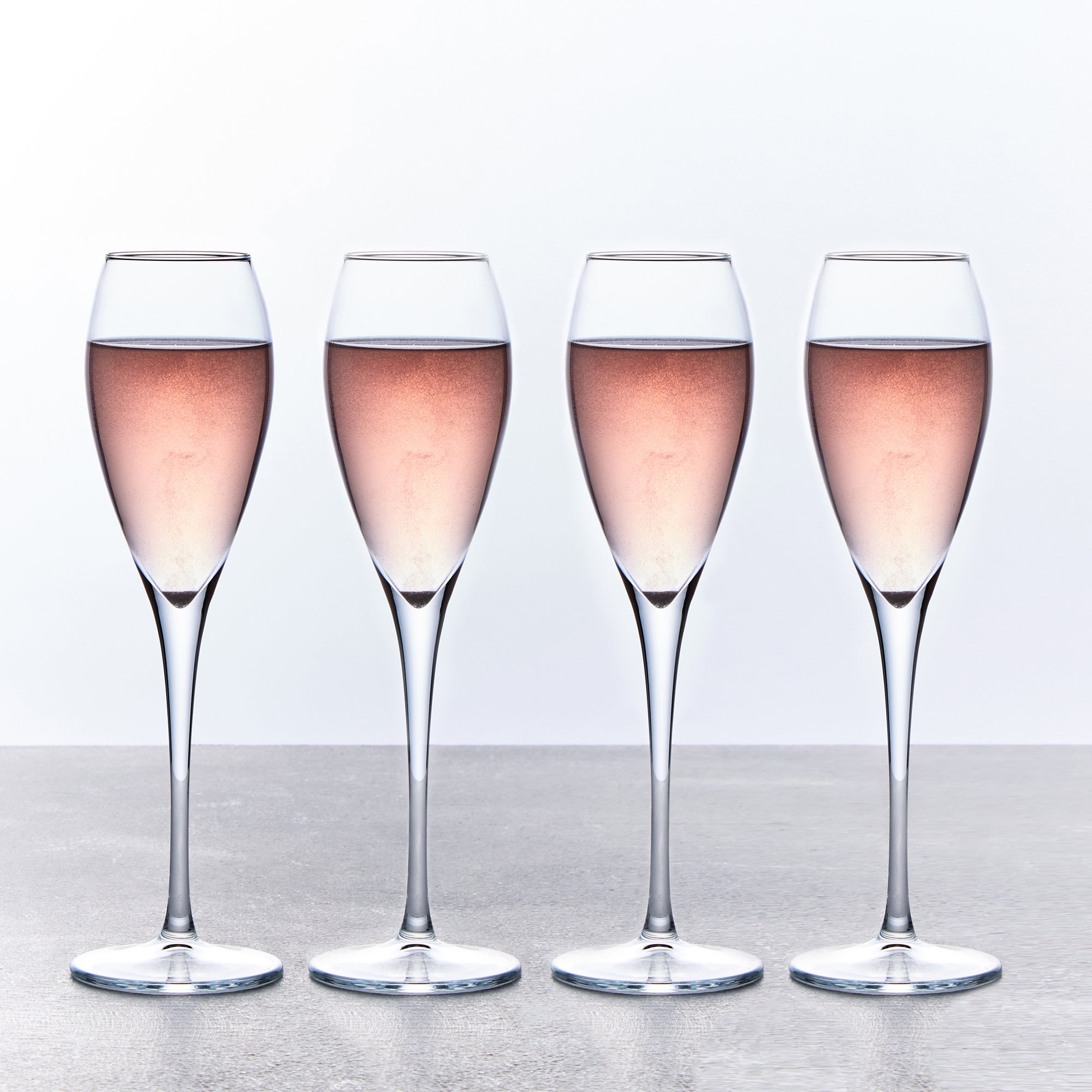 Set of 4 Champagne Flute Glasses