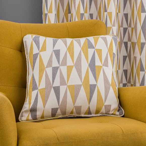 Ochre and shop grey cushions