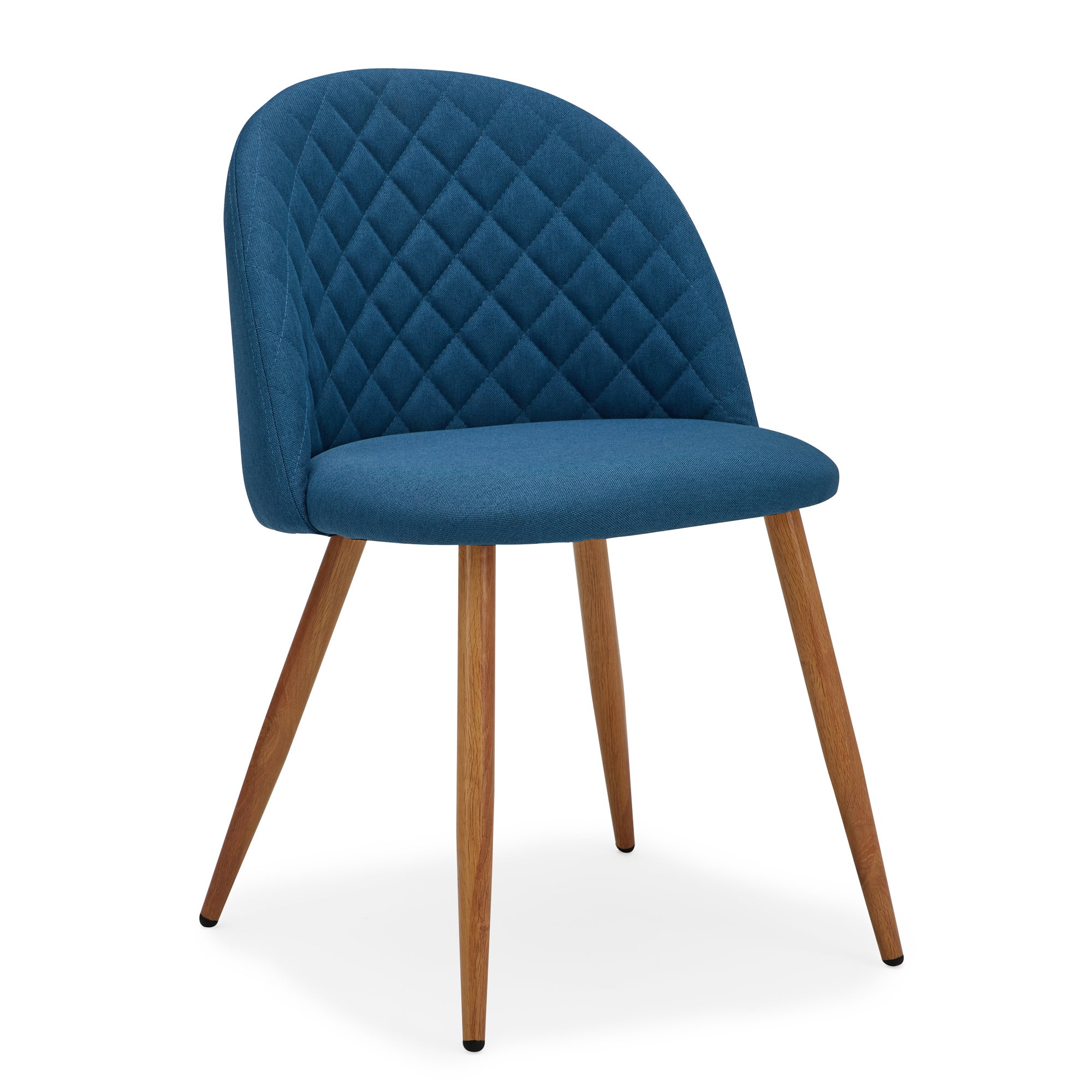 Astrid Dining Chair Flatweave Fabric Blue