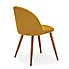 Astrid Dining Chair, Flatweave Fabric Astrid Yellow