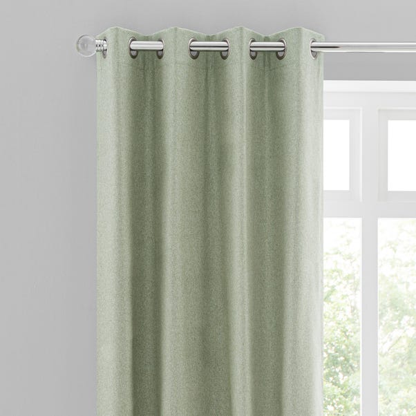 Luna Brushed Sage Blackout Eyelet Curtains Dunelm Luna Brushed Sage Blackout Eyelet, Green And Grey Curtains