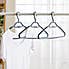 Pack of 3 Soft Grip Hangers Grey