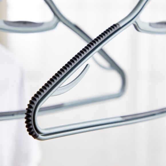 Pack of 3 Soft Grip Hangers Dunelm