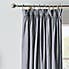 Chenille Pewter Blackout Pencil Pleat Curtains  undefined