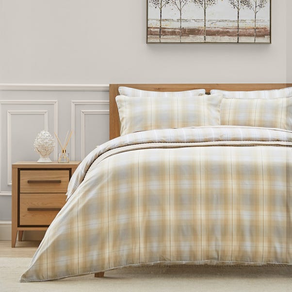 Dorma Buckden 100 Cotton Reversible Duvet Cover Dunelm