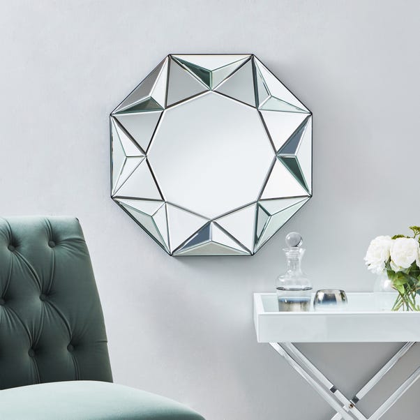 3d Geo Wall Mirror 60cm Dunelm 3d Geo Wall Mirror 60cm Dunelm, How Much Is A Mirror Wall