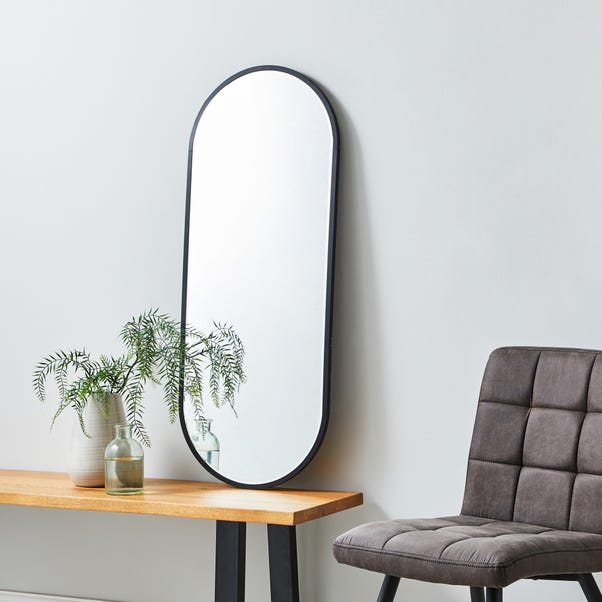 Apartment Lozenge Wall Mirror 100x40cm Black Dunelm Apartment Lozenge Wall Mirror 100x40cm, How Much Is A Mirror Wall