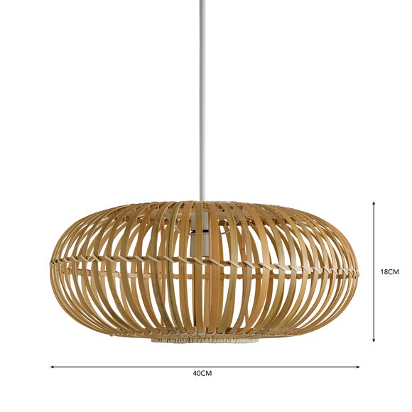 dunelm bamboo light