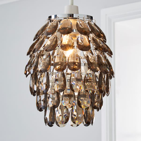 Pineapple Smoke Easy Fit Pendant Dunelm - Pineapple Pendant Light Next