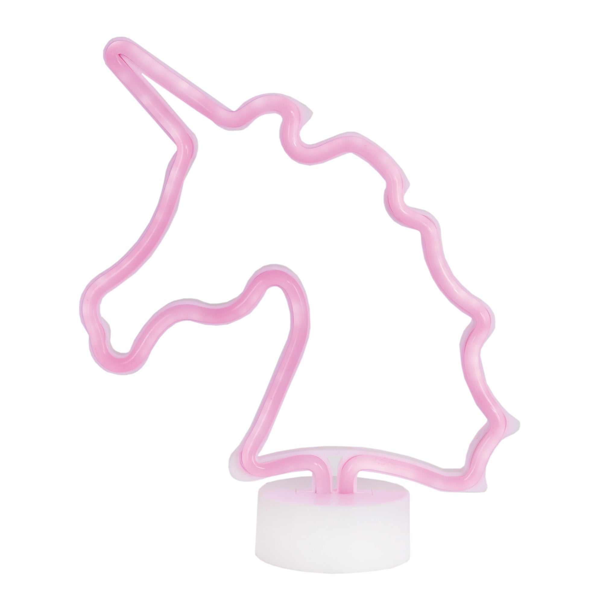 Neon Pink Unicorn LED Lamp