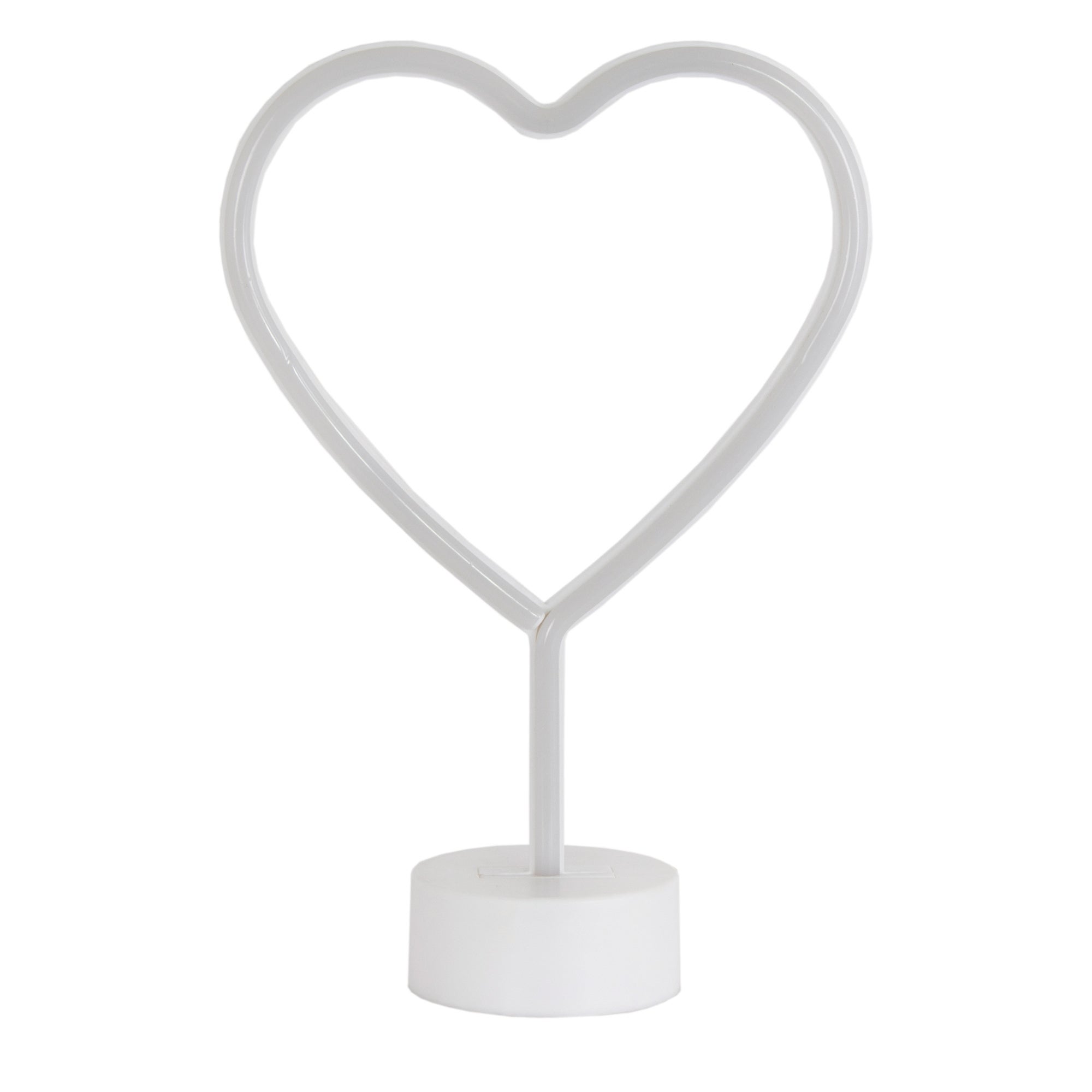 Pink Heart Neon Table Lamp