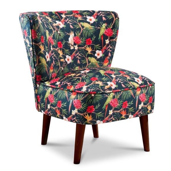 Tropical Print Cocktail Chair