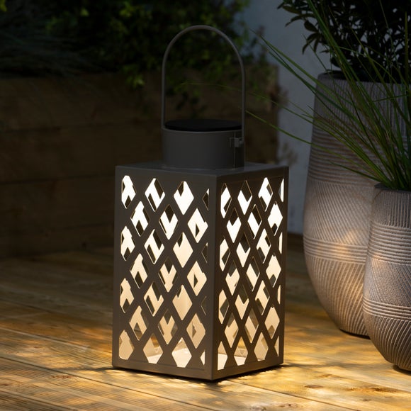 dunelm wooden lantern