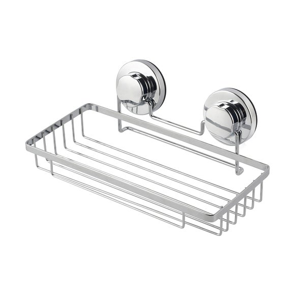 twist and lock bathroom shelf