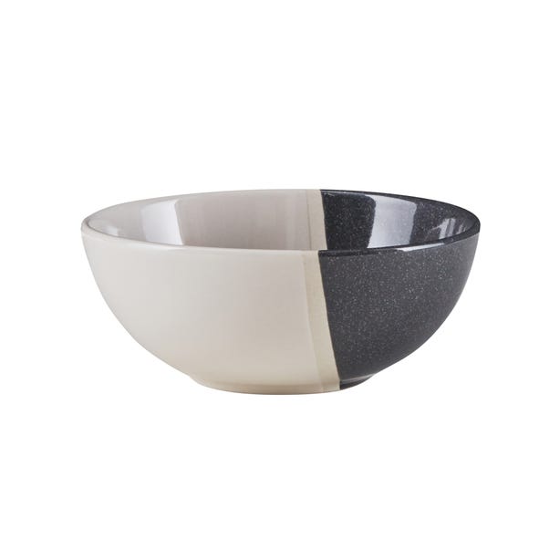 Elements Dipped Charcoal Stoneware Cereal Bowl image 1 of 2
