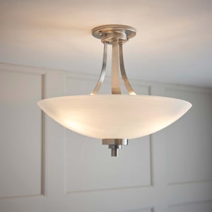 Vogue Welles 3 Light Semi Flush Ceiling Light