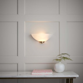 Vogue Welles Frosted Glass Wall Light