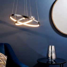 Vogue Kline 2 Light Integrated LED Hoops Ceiling Fitting