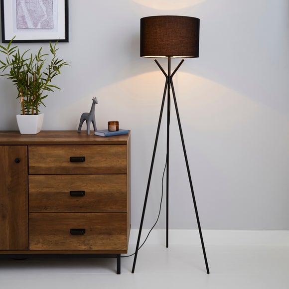 dunelm tripod floor lights