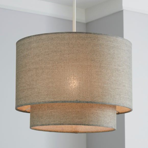 grey chandelier shade