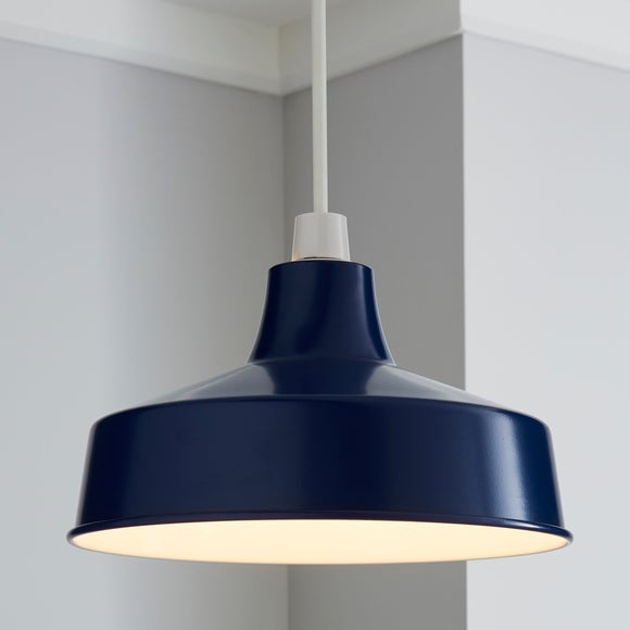 dunelm lamp shades blue