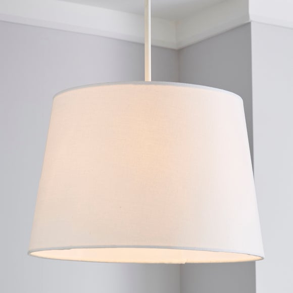 white ceiling light shade