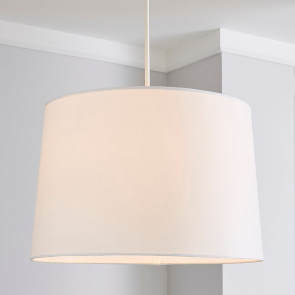 large white lamp shade