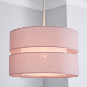 Frea Shade 30cm Drum Pink Dunelm, Dunelm Table Lamp Shades Only