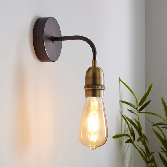 Dunelm brass outlet light