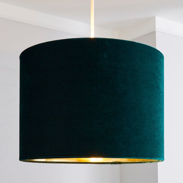 Santos 36cm Drum Green Shade Dunelm, How To Cover A Drum Lampshade