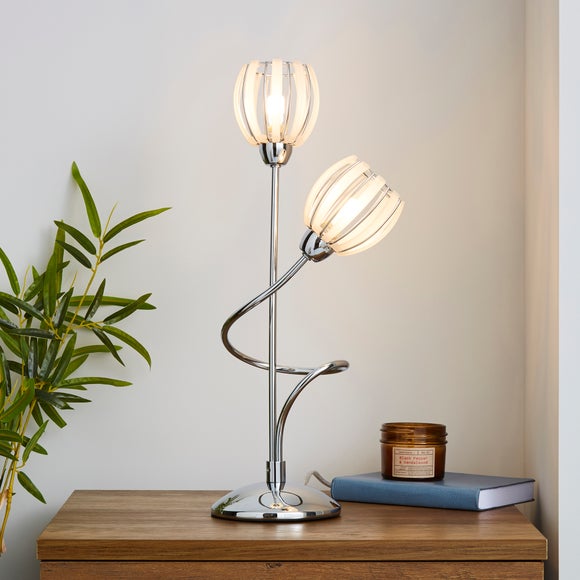 dunelm chrome lamp