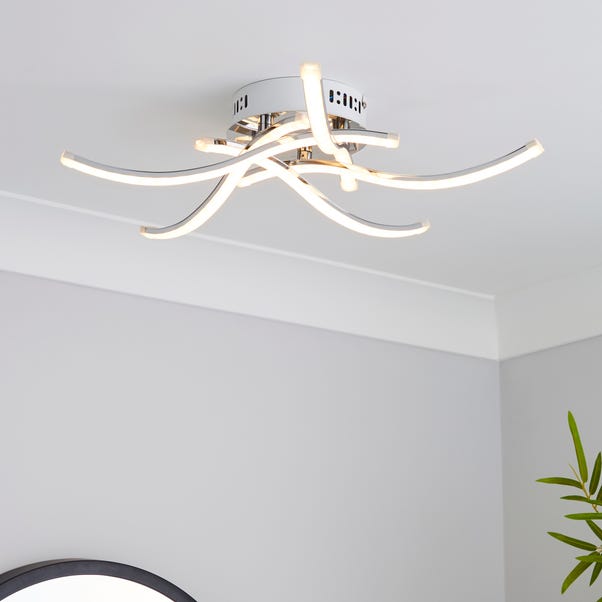 Layla 5 Light Integrated Led Semi Flush Ceiling Fitting Dunelm - Led Kitchen Ceiling Lights Dunelm Layla 5 Light Integrated Led Semi Flush Ceiling Fitting Dunelm - Led Kitchen Ceiling Lights Dunelm