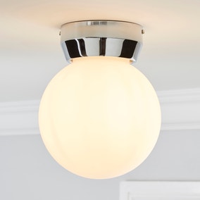 Harlow Frosted Glass Flush Ceiling Light