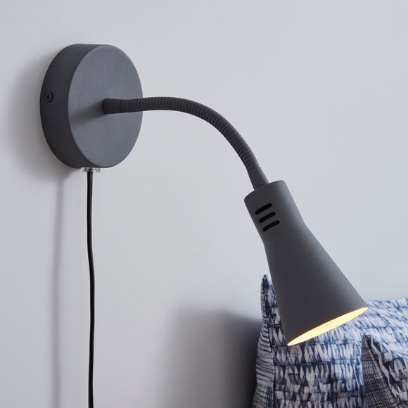 Dunelm plug in on sale wall light