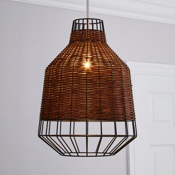 rattan lamp shade dunelm