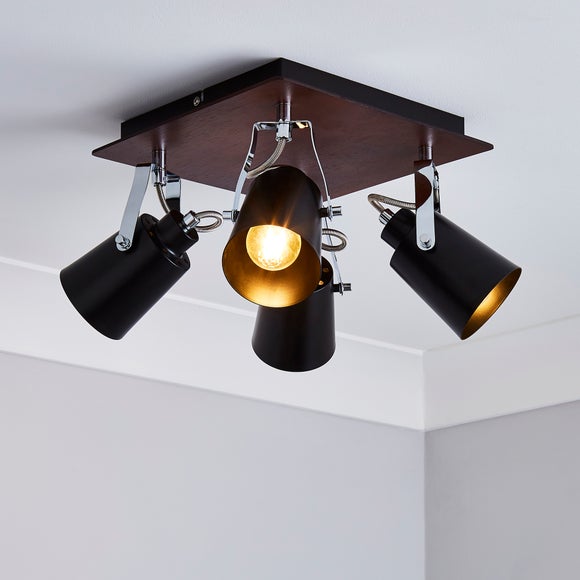 Black ceiling deals light dunelm