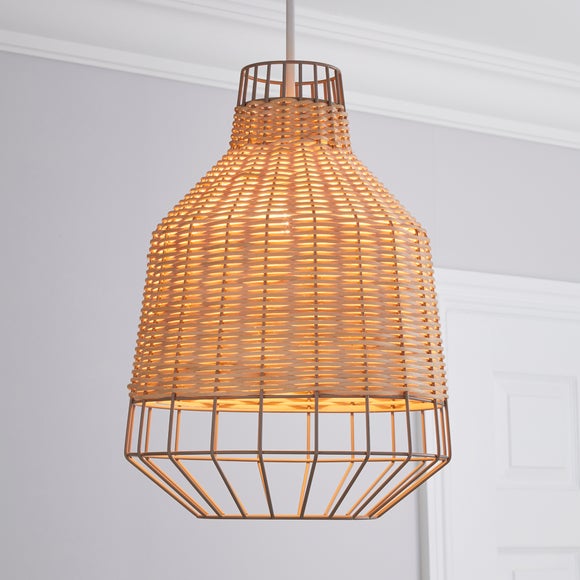 dunelm wicker light shade