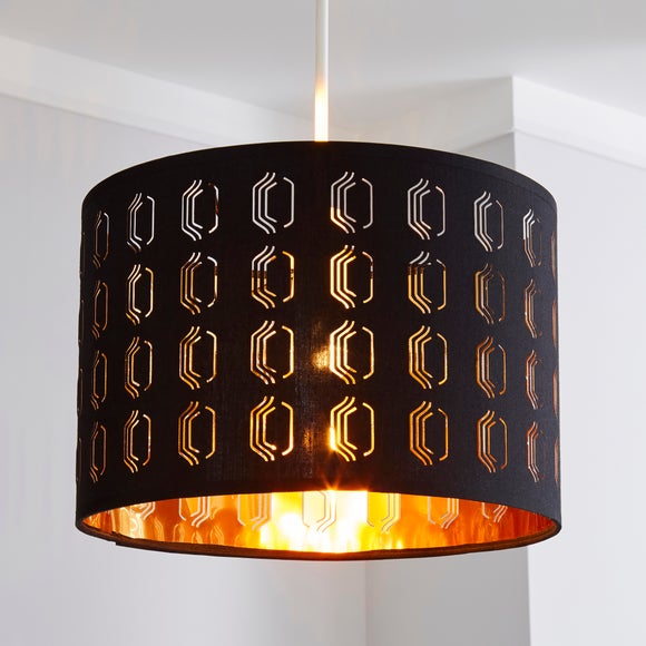 black lampshade dunelm