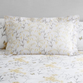Maria Ochre Floral Oxford Pillowcase