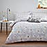 Elements Lena Reversible Grey Duvet Cover and Pillowcase Set  undefined