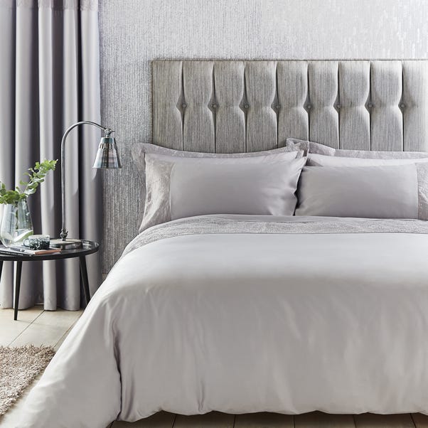 Alexei Silver Duvet Cover And Pillowcase Set Dunelm Alexei Silver Duvet Cover And, Grey Silver Bedding