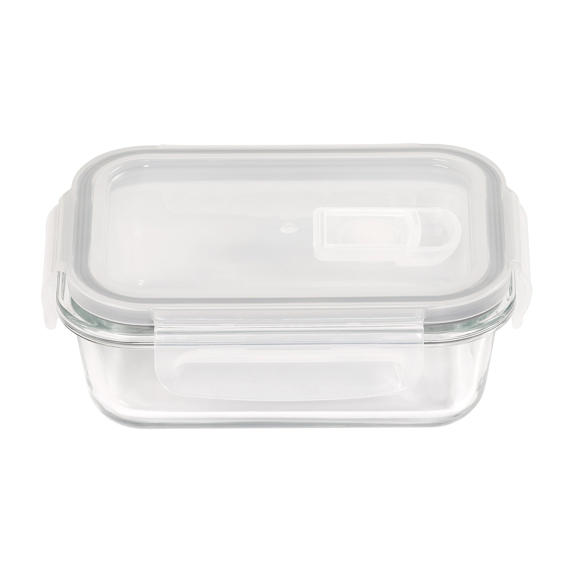 What is Stock Borosilicate 35oz Glass Heat Resistant Glass Food Container  Storage Lunch Box Salad Bowl with Divider Microwave Safe